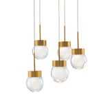 Double Bubble 16W 5 LED Light Large Pendant by Modern Forms - PD-82005R