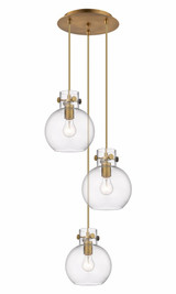 Newton Sphere 3 Light Medium Cord Pendant 15.5 Inch Wide by Innovations - 113-410-1PS-G410-8