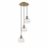 Rochester 3 Light Medium Cord Hung Pendant 24.38 Inch Tall by Innovations - 113B-3P-G556-6