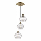 Rochester 3 Light Medium Cord Hung Pendant 30.38 Inch Tall by Innovations - 113B-3P-G556-8
