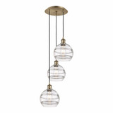 Rochester 3 Light Medium Cord Hung Pendant 30.38 Inch Tall by Innovations - 113B-3P-G556-8