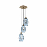 Vaz 3 Light Medium Cord Hung Pendant 25.13 Inch Tall by Innovations - 113B-3P-G557-6