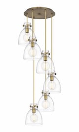 Newton Bell 6 Light Large Pendant by Innovations - 116-410-1PS-G412-8