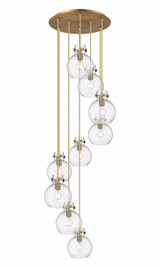 Newton Sphere 9 Light Large Pendant by Innovations - 119-410-1PS-G410-8