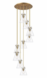Newton Cone 9 Light Large Pendant by Innovations - 119-410-1PS-G411-8