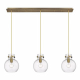Newton Sphere 3 Light Oversized Linear Pendant by Innovations - 123-410-1PS-G410-8