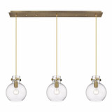 Newton Sphere 3 Light Oversized Linear Pendant by Innovations - 123-410-1PS-G410-8