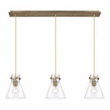 Newton Cone 3 Light Oversized Linear Pendant by Innovations - 123-410-1PS-G411-8