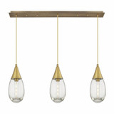 Malone 3 Light Cord Hung Oversized Linear Pendant by Innovations - 123-450-1P-G450-6