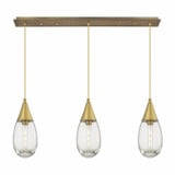 Malone 3 Light Cord Hung Oversized Linear Pendant by Innovations - 123-450-1P-G450-6