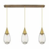 Malone 3 Light Cord Hung Oversized Linear Pendant by Innovations - 123-450-1P-G450-6