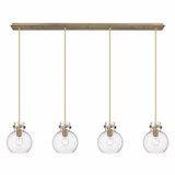 Newton Sphere 4 Light Oversized Linear Pendant by Innovations - 124-410-1PS-G410-8