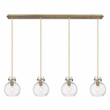 Newton Sphere 4 Light Oversized Linear Pendant by Innovations - 124-410-1PS-G410-8