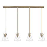 Newton Cone 4 Light Oversized Linear Pendant by Innovations - 124-410-1PS-G411-8