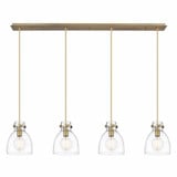 Newton Bell 4 Light Oversized Linear Pendant by Innovations - 124-410-1PS-G412-8