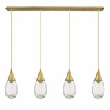 Malone 4 Light Cord Hung Oversized Linear Pendant by Innovations - 124-450-1P-G450-6