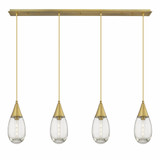 Malone 4 Light Cord Hung Oversized Linear Pendant by Innovations - 124-450-1P-G450-6