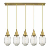 Malone 5 Light Cord Hung Oversized Linear Pendant by Innovations - 125-450-1P-G450-6