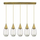 Malone 5 Light Cord Hung Oversized Linear Pendant by Innovations - 125-450-1P-G450-6
