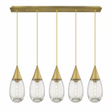Malone 5 Light Cord Hung Oversized Linear Pendant by Innovations - 125-450-1P-G450-6