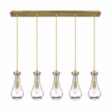 Owego 5 Light Oversized Linear Pendant by Innovations - 125-451-1P-G451-5