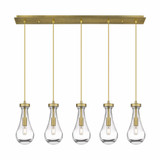 Owego 5 Light Oversized Linear Pendant by Innovations - 125-451-1P-G451-5