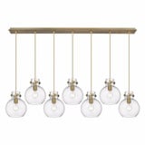 Newton Sphere 7 Light Oversized Linear Pendant by Innovations - 127-410-1PS-G410-8