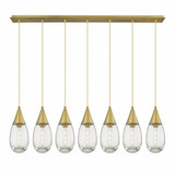 Malone 7 Light Cord Hung Oversized Linear Pendant by Innovations - 127-450-1P-G450-6