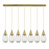 Malone 7 Light Cord Hung Oversized Linear Pendant by Innovations - 127-450-1P-G450-6