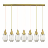 Malone 7 Light Cord Hung Oversized Linear Pendant by Innovations - 127-450-1P-G450-6