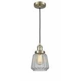 Chatham 1 Light Small Cord Hung Pendant 11 Inch Tall by Innovations - 201C-G14