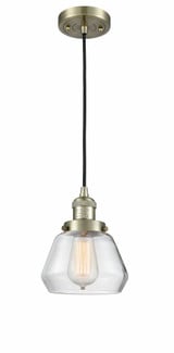 Fulton 1 Light Small Cord Hung Pendant by Innovations - 201C-G17