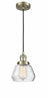Fulton 1 Light Small Cord Hung Pendant by Innovations - 201C-G17