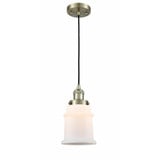 Canton 1 Light Cord Hung Mini Pendant by Innovations - 201C-G18