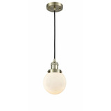 Beacon 1 Light Industrial Mini Pendant 6 Inch Wide by Innovations - 201C-G20-6