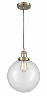 Beacon 1 Light Small Cord Hung Pendant 10 Inch Wide by Innovations - 201C-G20-10