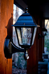 2 LED Battery Outdoor Wall Lantern 12.5 Inch Length by Maxsa Innovations - 421