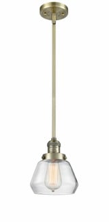 Fulton 1 Light Small Stem Hung Pendant by Innovations - 201S-G17
