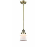Canton 1 Light Industrial Stem Hung Mini Pendant by Innovations - 201S-G18S