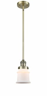 Canton 1 Light Industrial Stem Hung Mini Pendant by Innovations - 201S-G18S