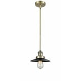 Railroad 1 Light Small Stem Hung Pendant 8 Inch Wide Innovations - 201S-M1-M7