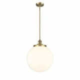 Beacon 1 Light Medium Stem Hung Pendant 14 Inch Wide by Innovations - 201S-G20-14