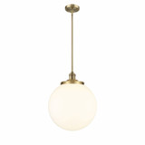 Beacon 1 Light Medium Stem Hung Pendant 14 Inch Wide by Innovations - 201S-G20-14