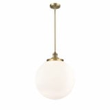 Beacon 1 Light Medium Stem Hung Pendant 16 Inch Wide by Innovations - 201S-G20-16