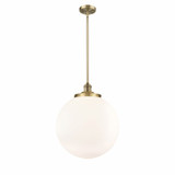 Beacon 1 Light Medium Stem Hung Pendant 16 Inch Wide by Innovations - 201S-G20-16