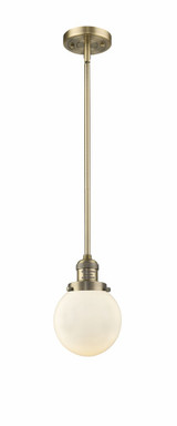 Beacon 1 Light Mini Pendant 9.5 Inch Tall by Innovations - 201S-G20-6