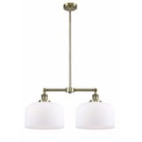 Bell 2 Light Traditional Large Island Pendant by Innovations - 209-G7-L