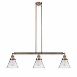 Cone 3 Light Oversized Island Pendant by Innovations 213-G4