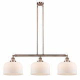 Bell 3 Light Oversized Island Pendant 42 Inch Wide by Innovations - 213-G7L-L