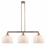 Bell 3 Light Oversized Island Pendant 42 Inch Wide by Innovations - 213-G7L-L